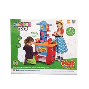اسباب بازی آشپزخانه کلبه 32 پارچه زرین تویز ZARRIN TOYS_اسباب بازی لوازم خانگی